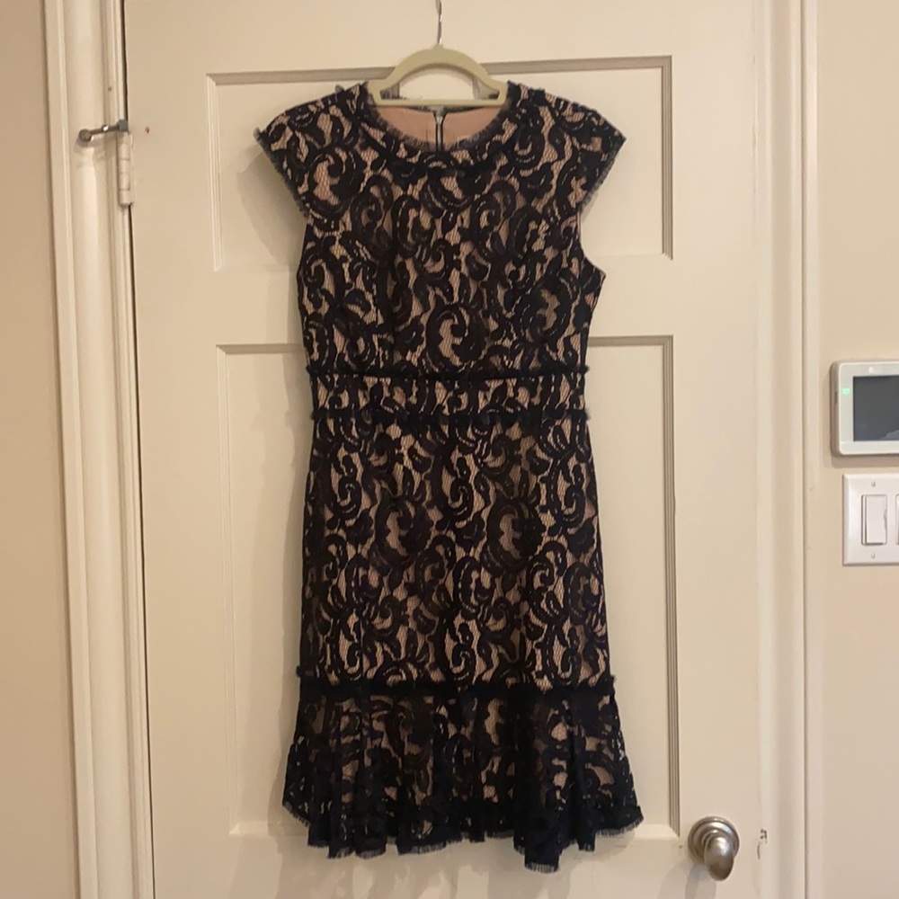 Nanette Lepore black lace dress, size 6.